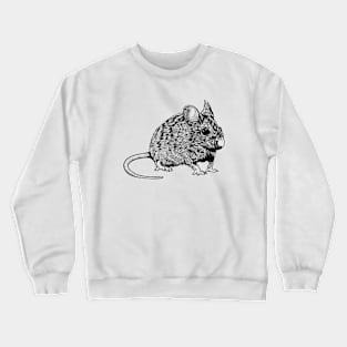 Line drawing - mouse Crewneck Sweatshirt